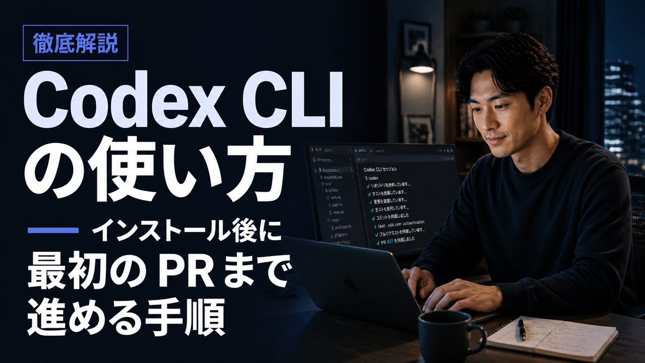 Codex CLI 使い方 — 最初の PR までの流れ