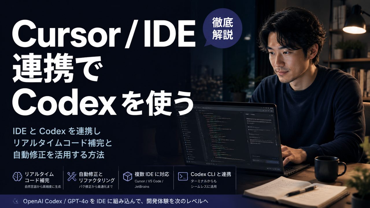 Cursor / IDE 連携で Codex を使う