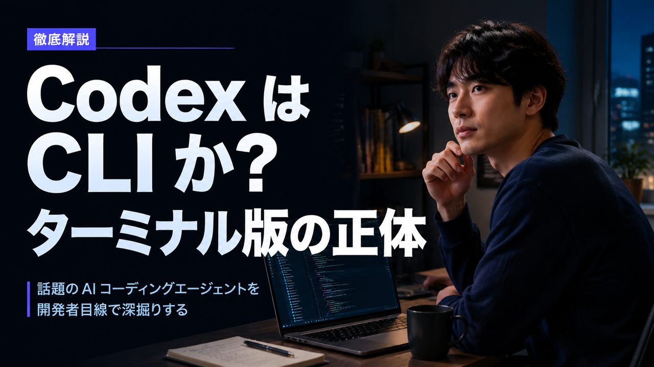 Codex は CLI か?ターミナル版の正体