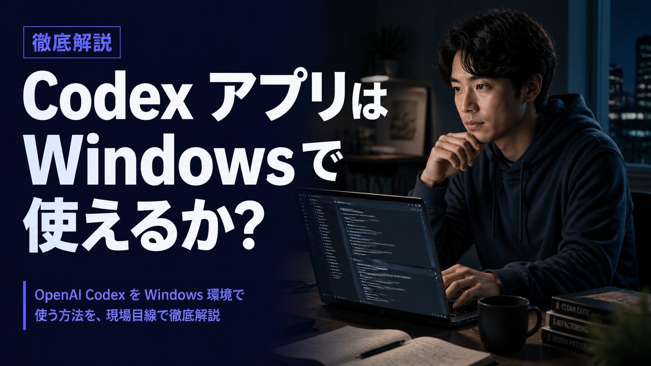 Codex アプリは Windows で使えるか?