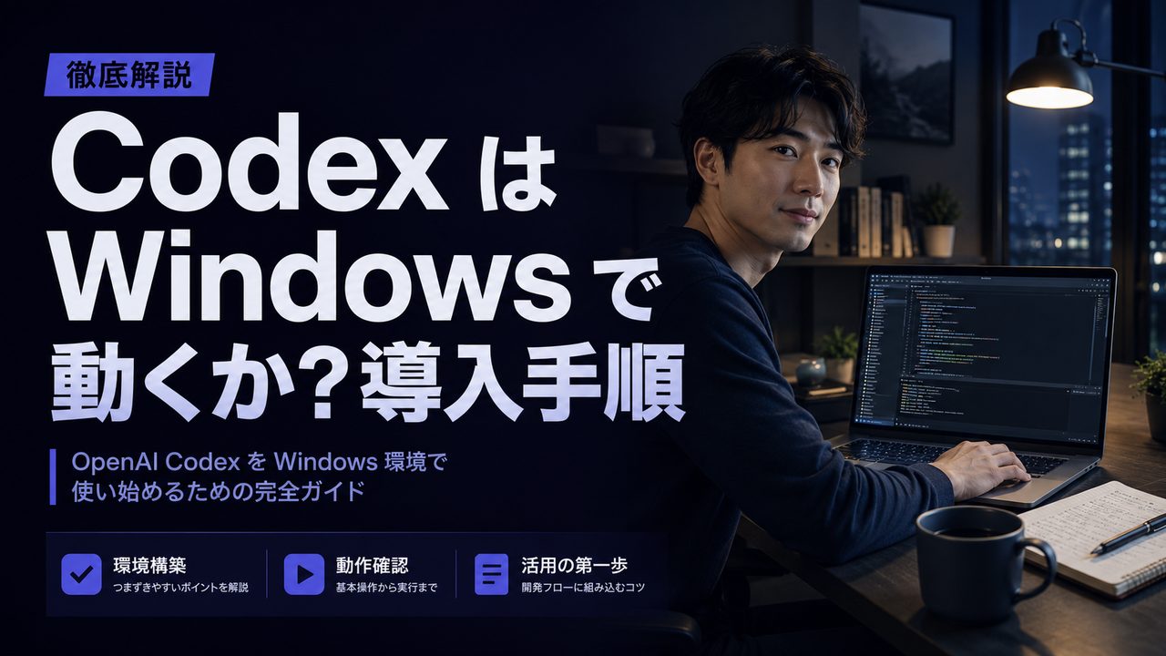 Codex は Windows で動くか?導入手順