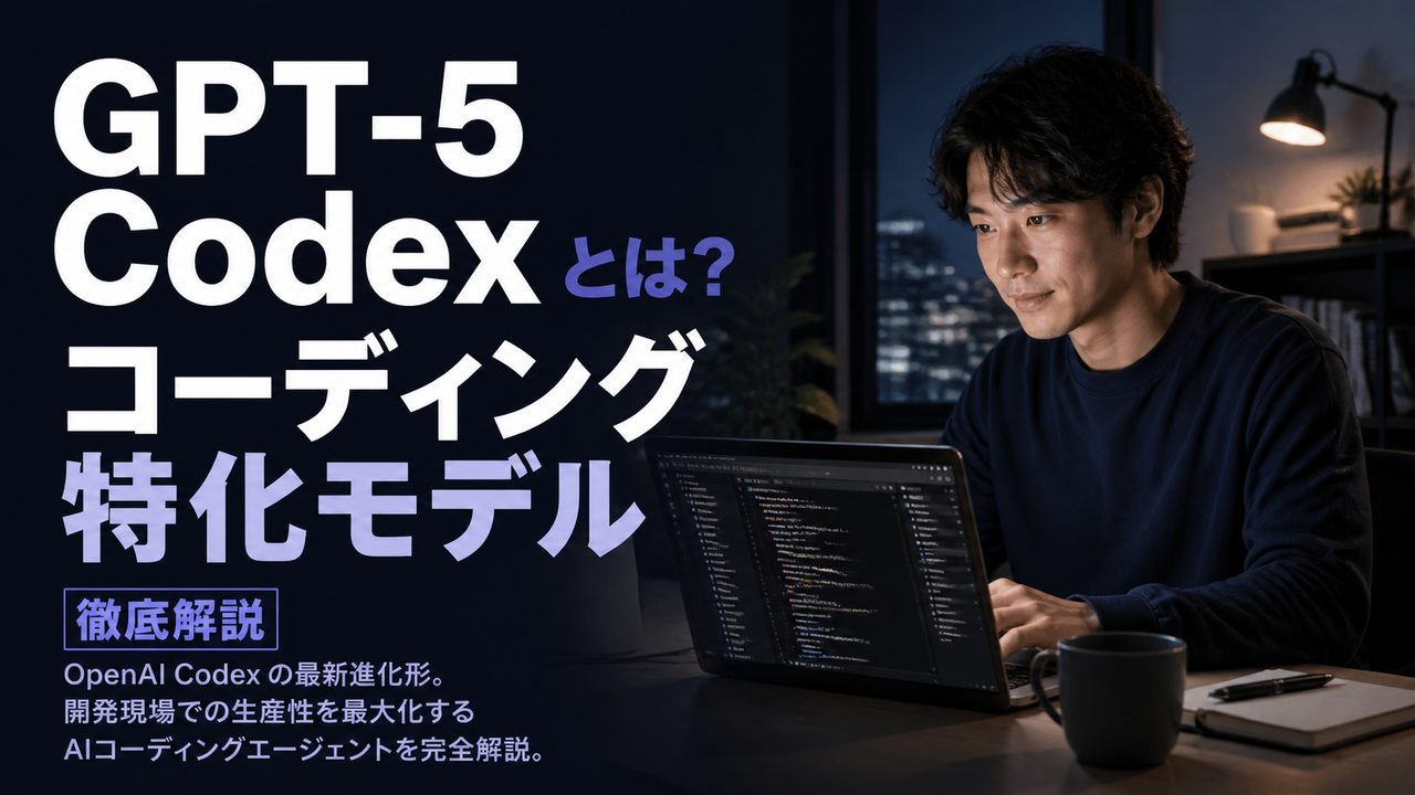 GPT-5 Codex とは?コーディング特化モデル